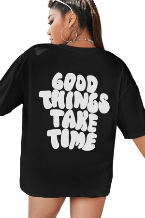 Letter Print Oversized